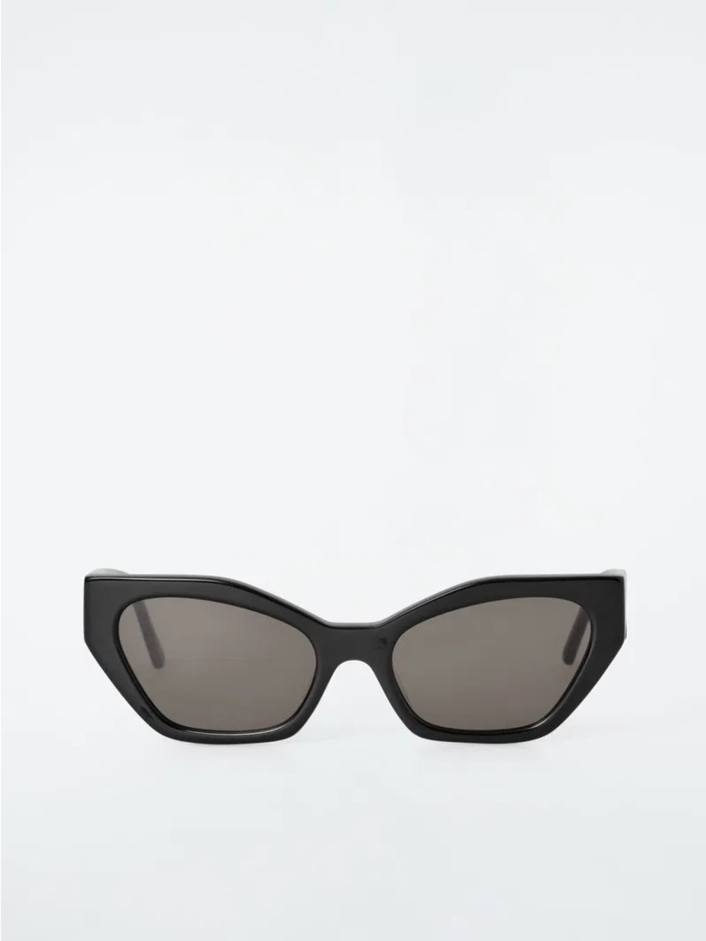 COS Women’s Black Cat-Eye Sunglasses with Grey Lenses - Picture 1 of 3